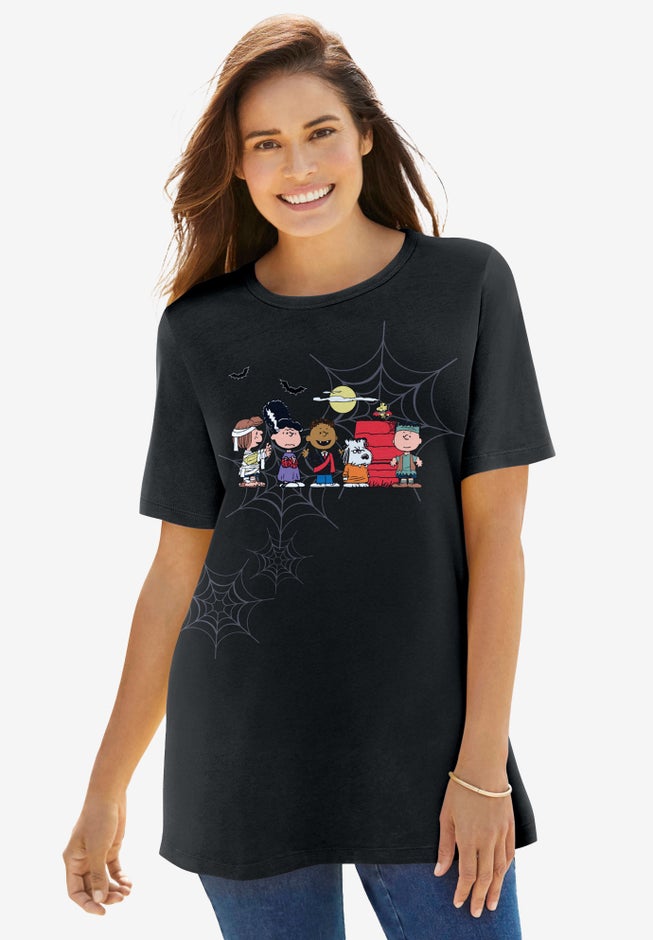 Black Peanuts Trick or Treat Tee image number null