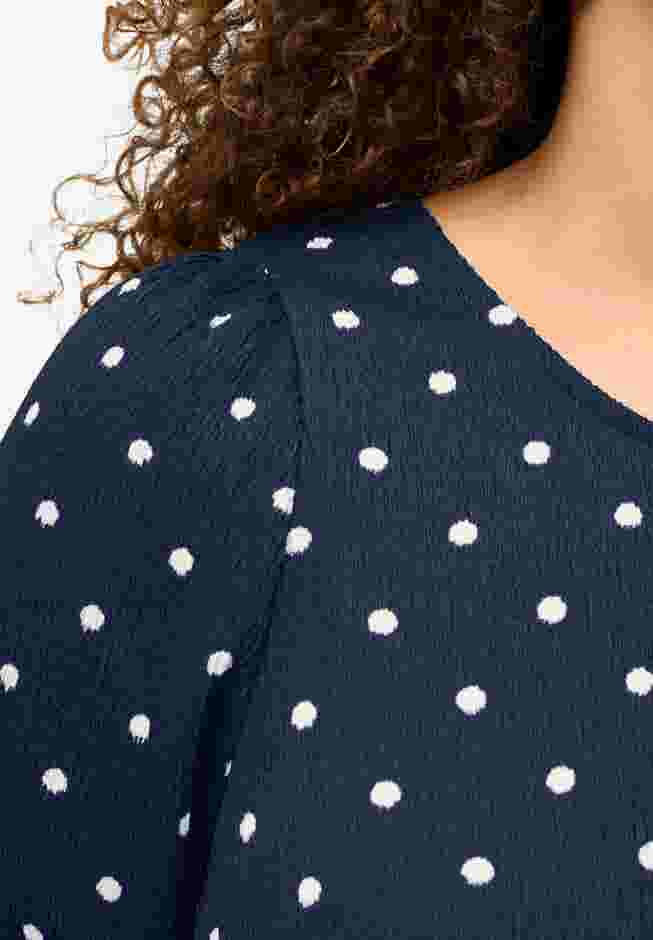 Textured Knit Blouson Sleeve Tee image number 2