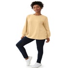 Curved Hem Sweatshirt Tunic With Side Snaps image number null