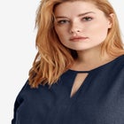 Linen-Blend A-Line Dress image number null