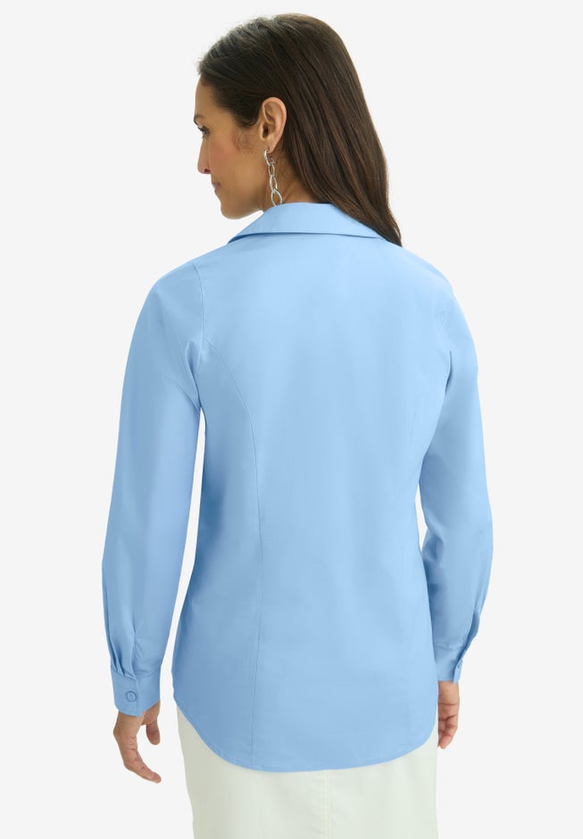 Applique Poplin Shirt image number null