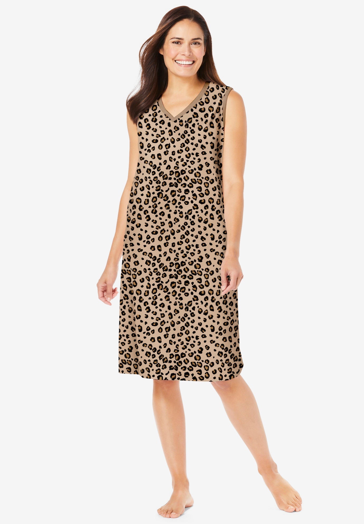 Short Sleeveless Sleepshirt image number 0