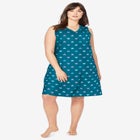 Short Sleeveless Sleepshirt image number null