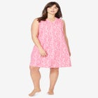 Short Sleeveless Sleepshirt image number null