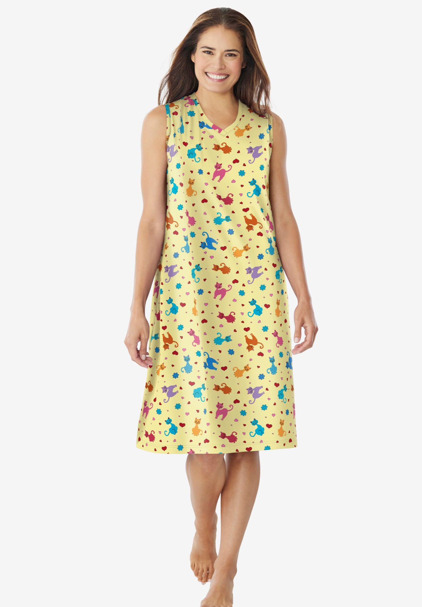 Short Sleeveless Sleepshirt image number 0