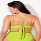 Longline Sparkle Bikini Top image number null