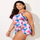 Adjustable Sarong Swimdress image number null