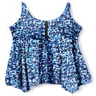 Longer-Length Handkerchief Hem Tankini Top image number null