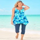 Longer-Length Tankini Top image number null
