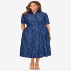 Soft Denim Shirtdress image number null