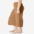 Everyday Stretch Knit Wide Leg Crop Pant image number null
