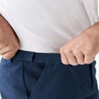 Classic Fit Wrinkle-Free Expandable Waist Plain Front Pants image number null