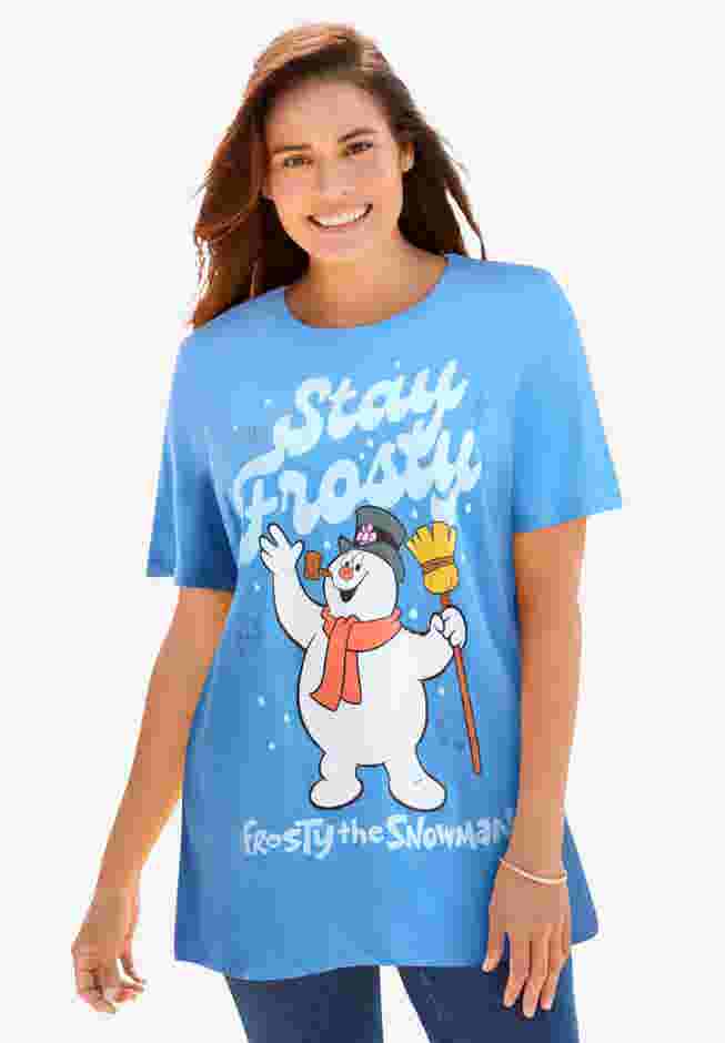 Disney Blue Frosty The Snowman Tee image number 0