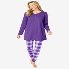 Henley Tunic & Jogger PJ Set image number null