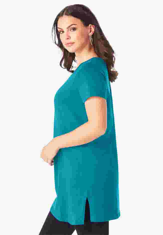 Ultimate Short Sleeve V Neck Tunic image number 2