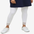 Scallop Lace Hem Leggings image number null