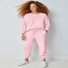 Drawstring Waist Fleece Sweatpants image number null