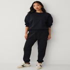 Drawstring Waist Fleece Sweatpants image number null