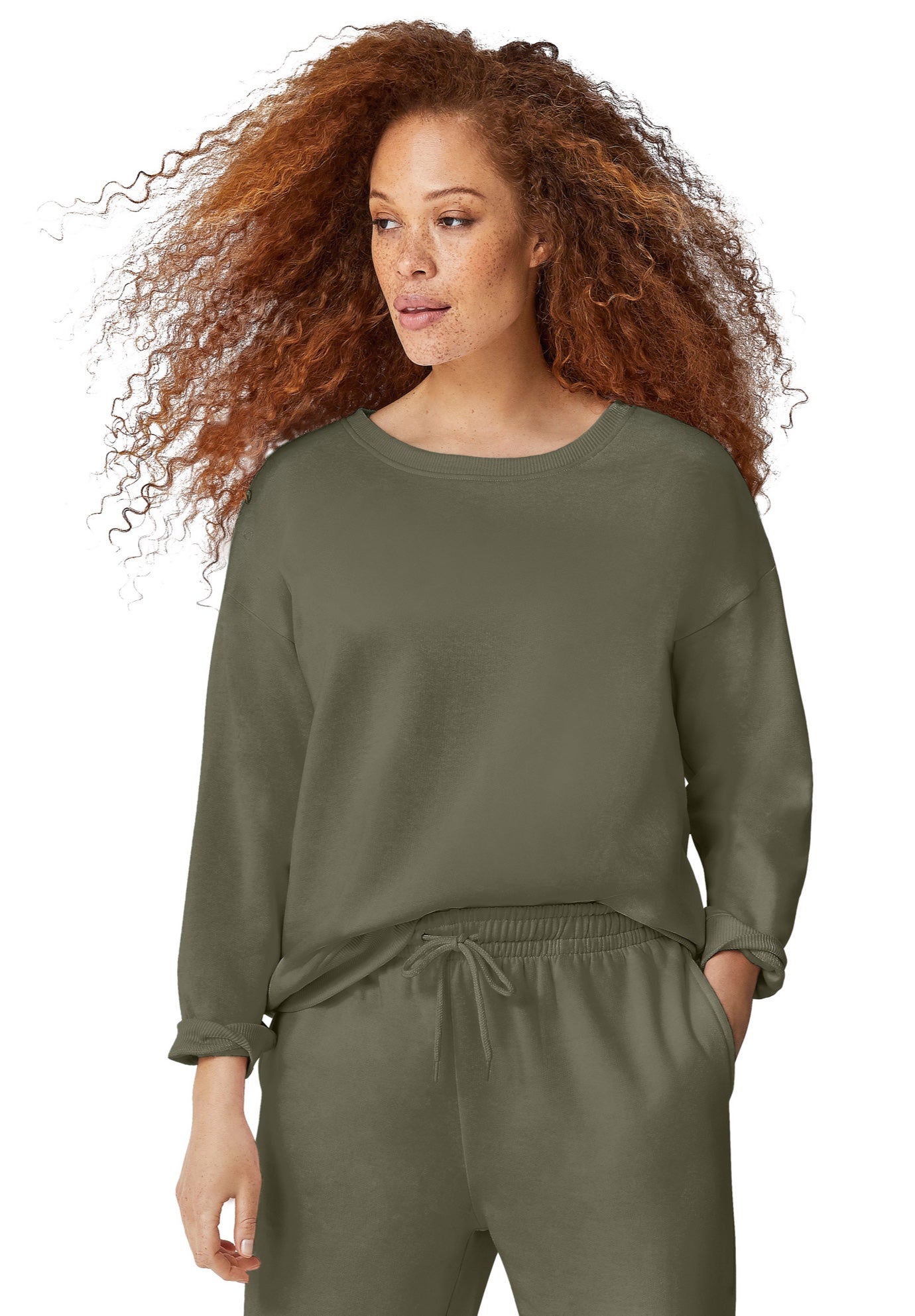 Boxy Fleece Sweatshirt image number 0