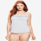 Silky Lace-Trimmed Camisole image number null