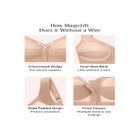 Glamorise&reg; Magic Lift&reg; Front-Close Support Wireless Bra 1200 image number null