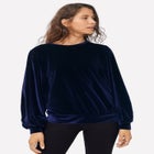 Full Sleeve Velour Top image number null