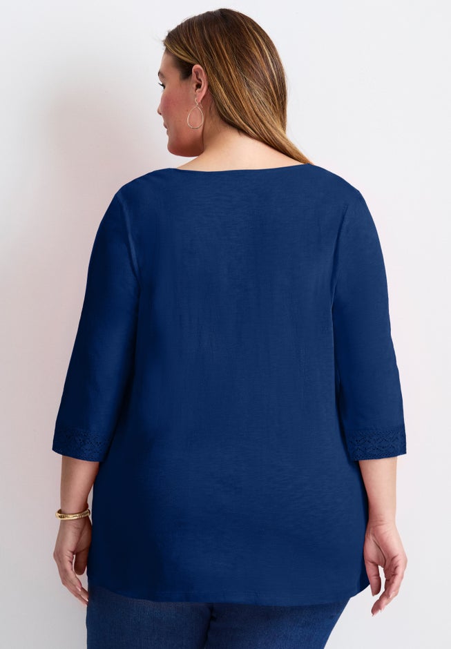 Crochet Trim Tunic image number 1