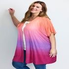 Knit Eyelet Kimono image number 2