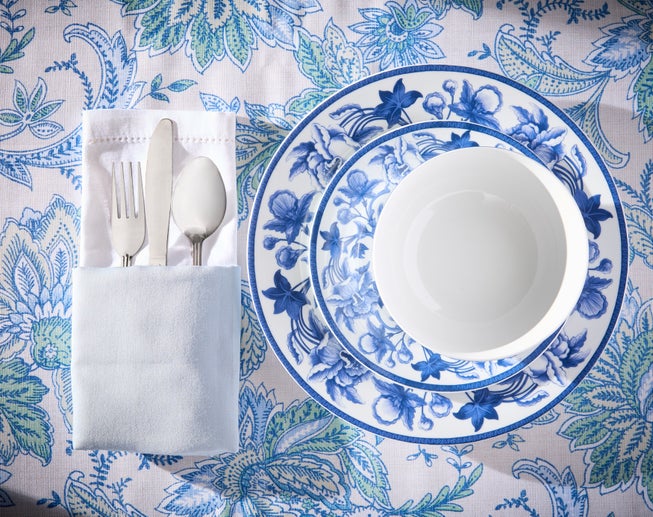 60" x 104" Katarina Floral Table Linen image number null