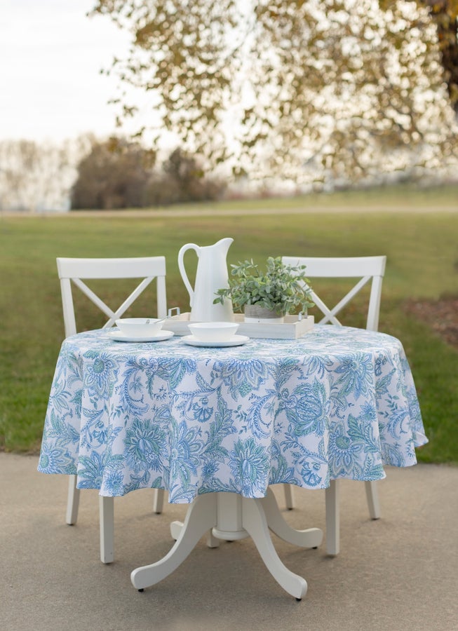 70" Round Katarina Floral Table Linen image number null