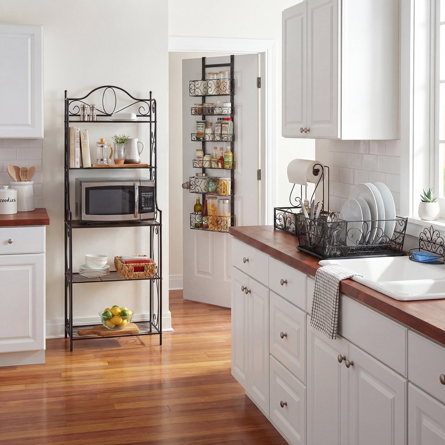 Scroll 6-Tier Over-The-Door Pantry Organizer image number 1