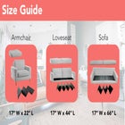 Adjustable Cushion Support Seat Savers, Loveseat image number null