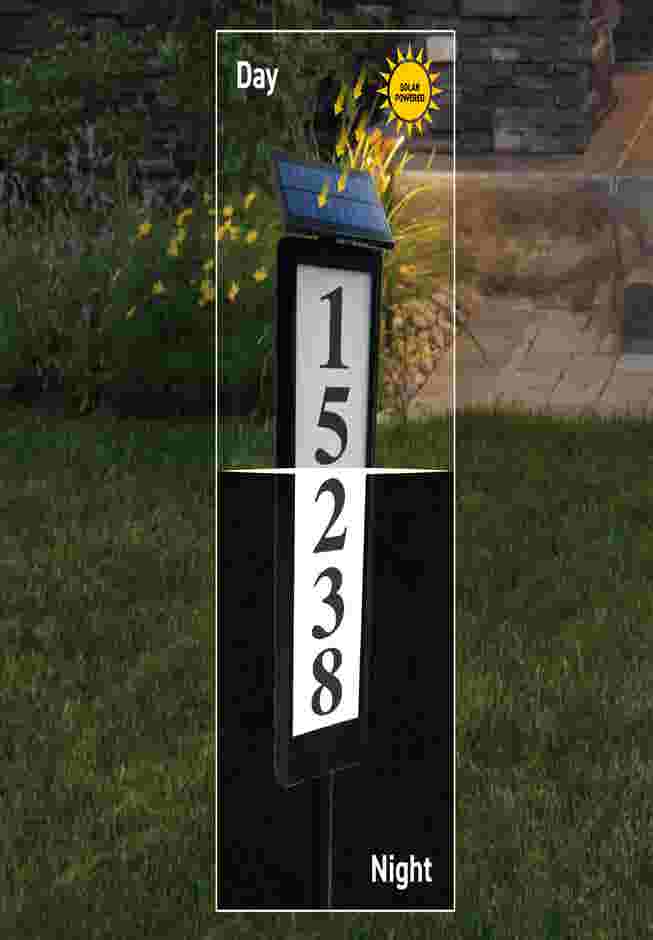 Sensor Brite® Solar-Powered Address Sign image number 4