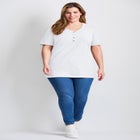 Short Sleeve Henley Tunic image number 0