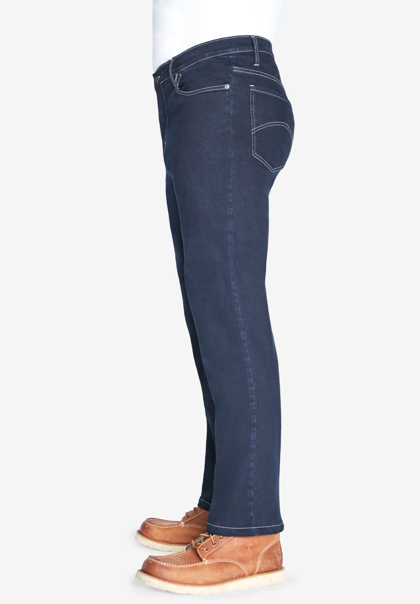 Straight-Fit Stretch 5-Pocket Jeans image number 2