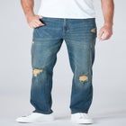Straight-Fit Stretch 5-Pocket Jeans image number null