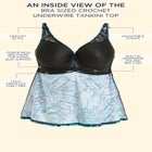 Bra Sized Crochet Underwire Tankini Top image number null