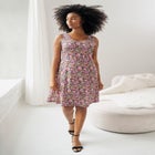 Sleeveless Knit Fit and Flare Knit Dress image number null