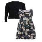 Stretch Jersey Knit Sleeveless Scoop Neck Fit and Flare Dress image number 2
