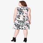 Sleeveless Knit Fit and Flare Knit Dress image number null