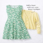 Stretch Jersey Knit Sleeveless Scoop Neck Fit and Flare Dress image number 3