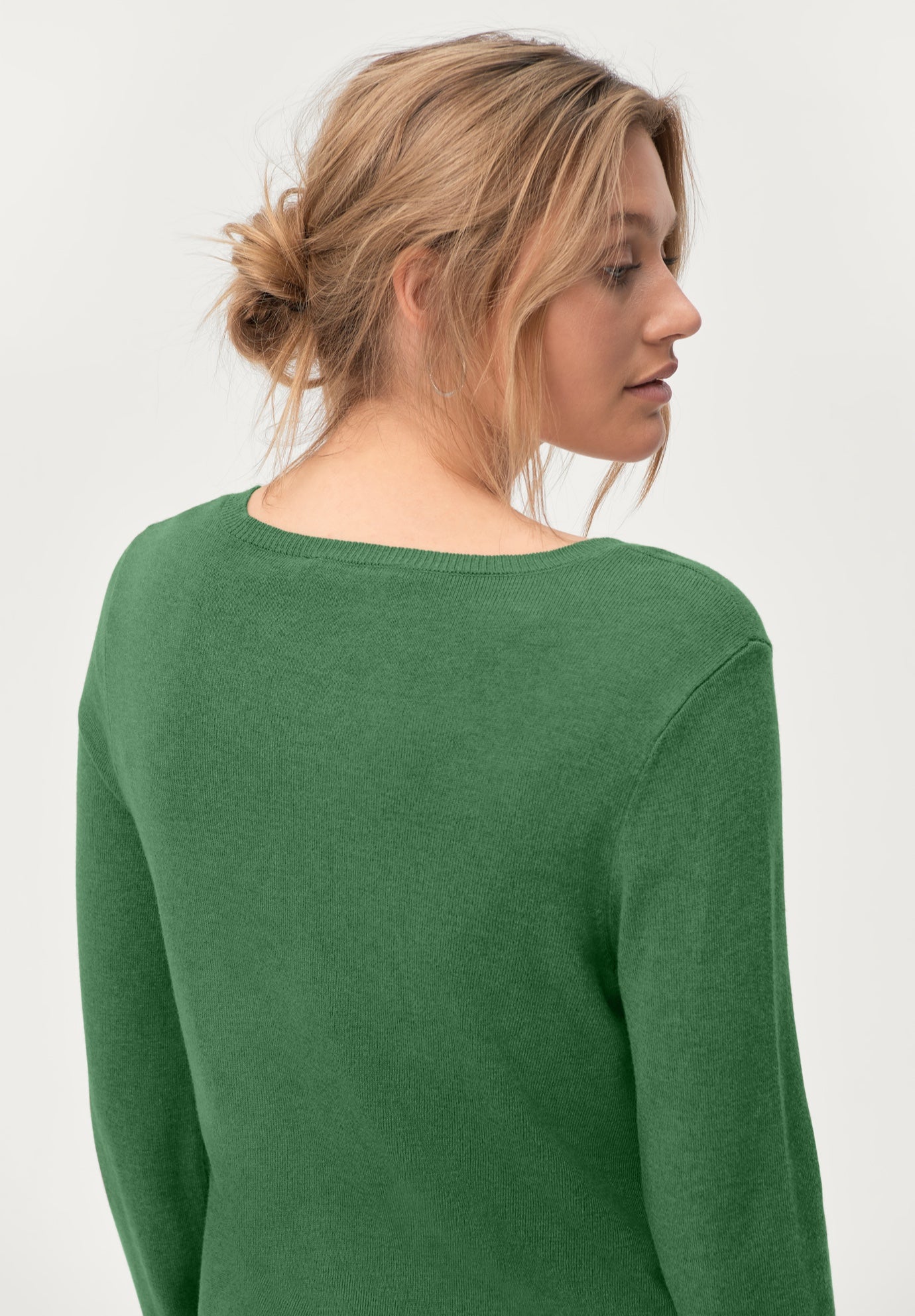 Lightweight V-Neck A-Line Sweater Tunic image number 1