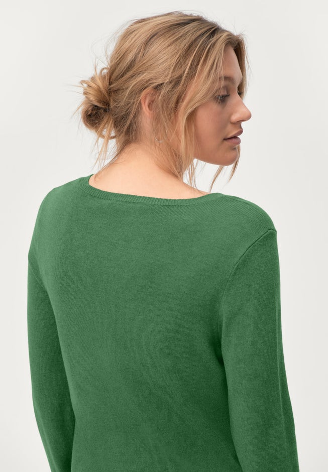 Lightweight V-Neck A-Line Sweater Tunic image number 1