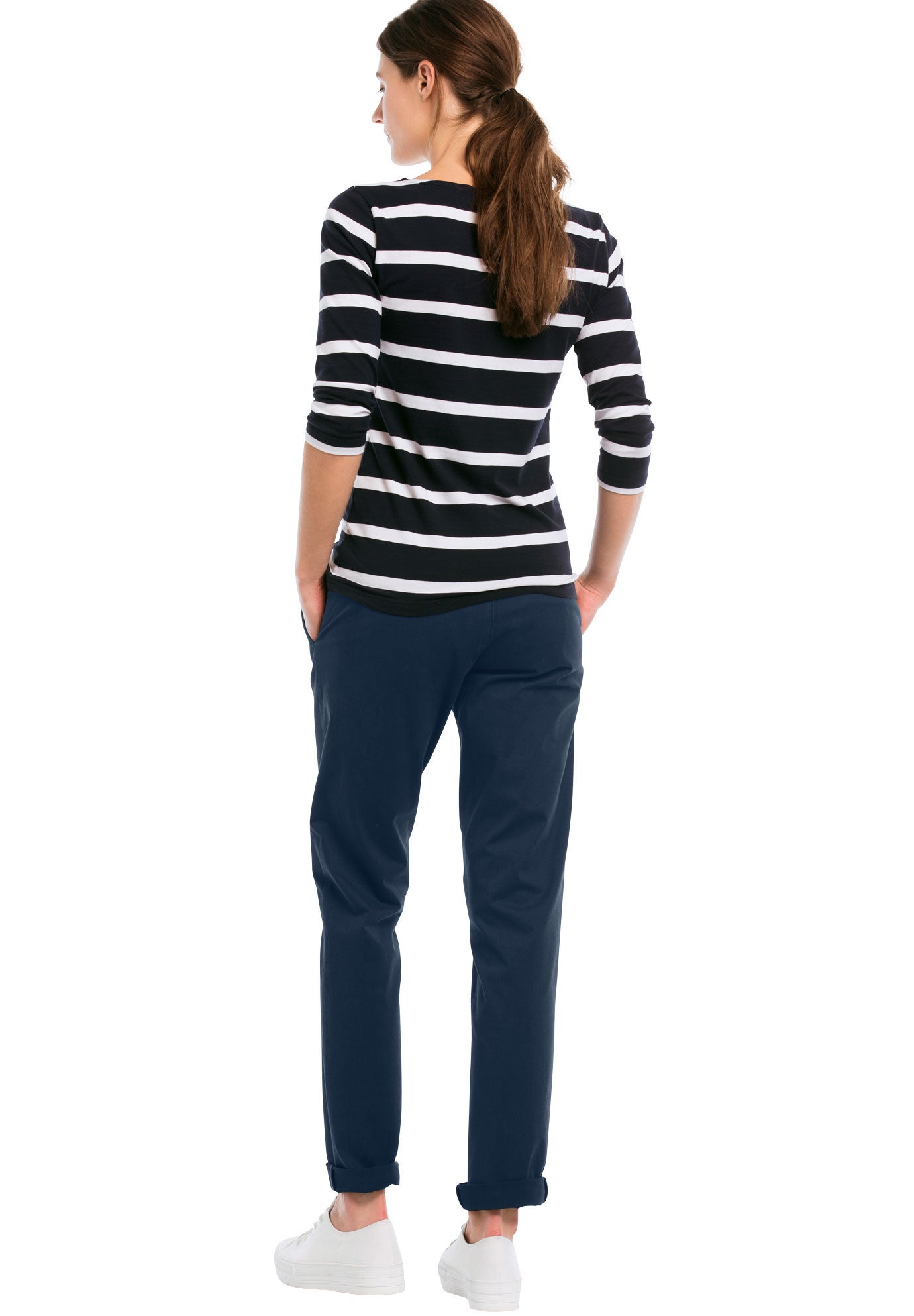 Stretch Chino Mid-rise Modern Slim Straight Pants image number 1