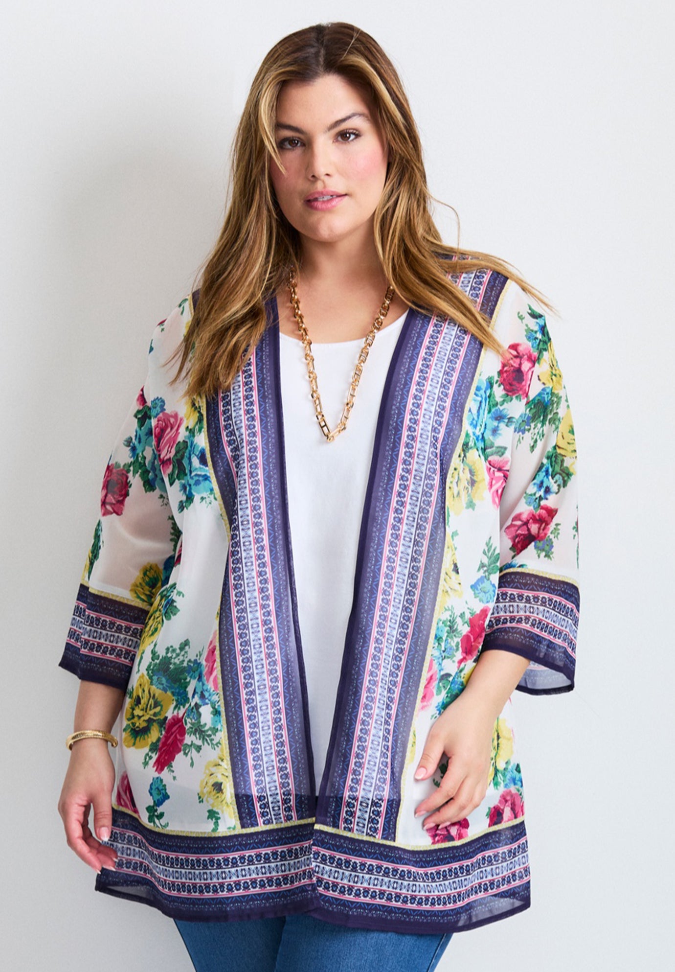 Bell Sleeve Kimono image number 0