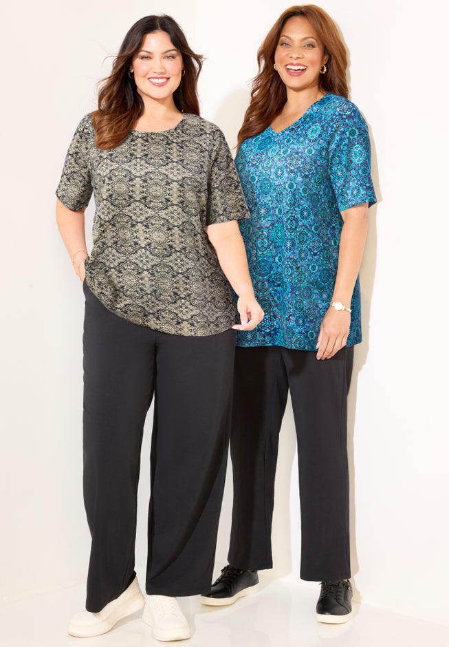 Suprema&reg; Short Sleeve V-Neck Tee image number 6