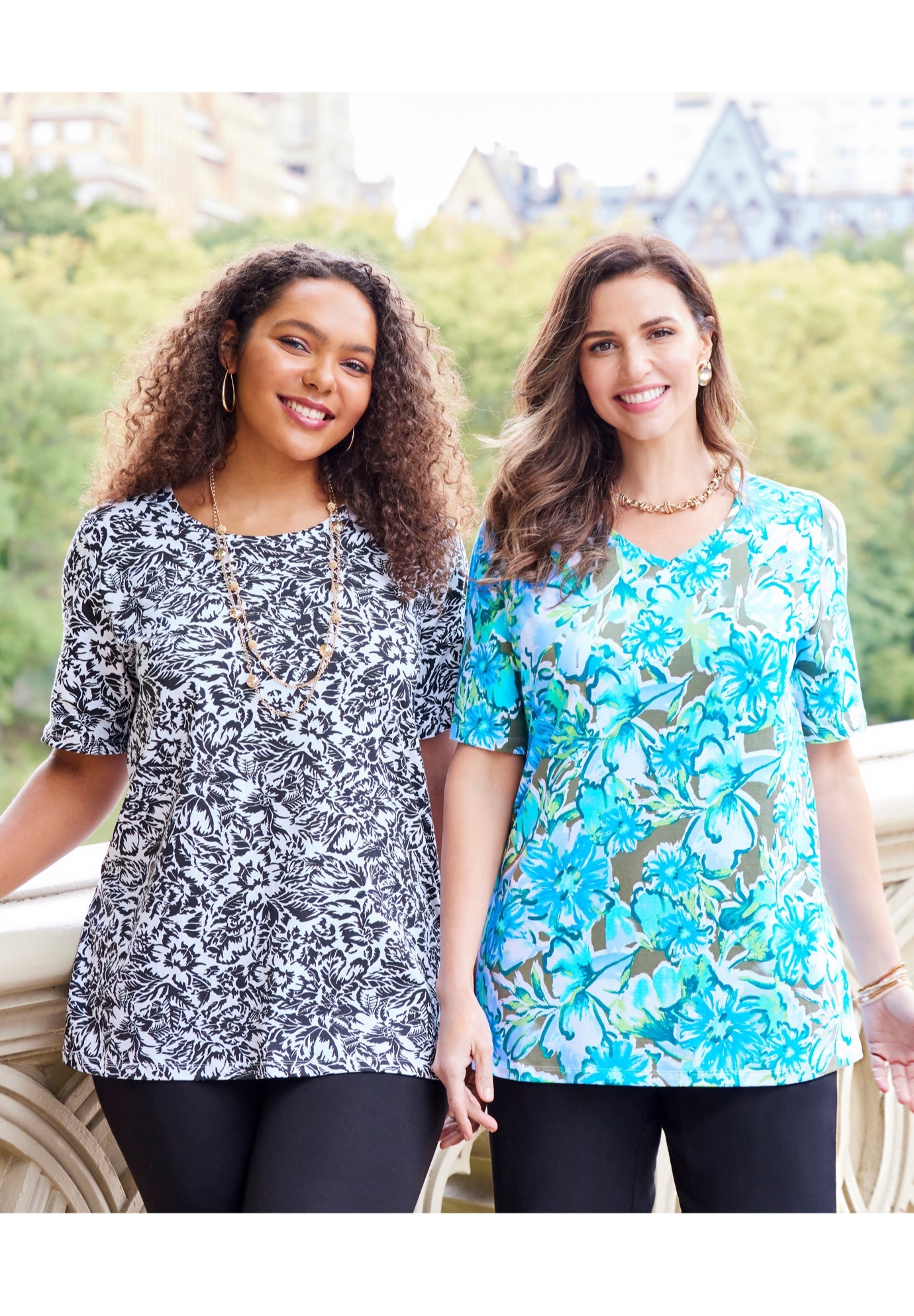 Suprema&reg; Ultra-Soft Scoopneck Tee image number 1