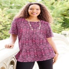 Suprema&reg; Ultra-Soft Scoopneck Tee image number null