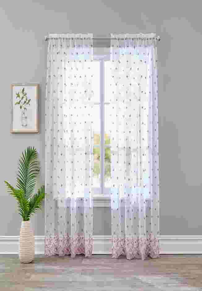 Embroidered Voile Panel image number 0