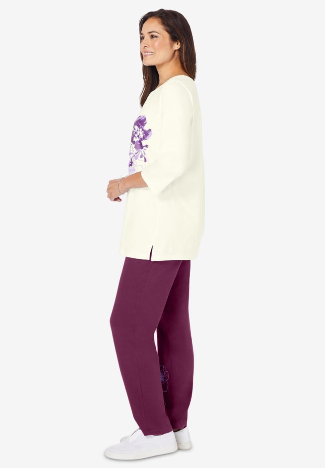 Floral Tee and Pant Set image number 2